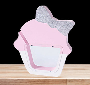 Unique cupcake wooden money box keepsake gift